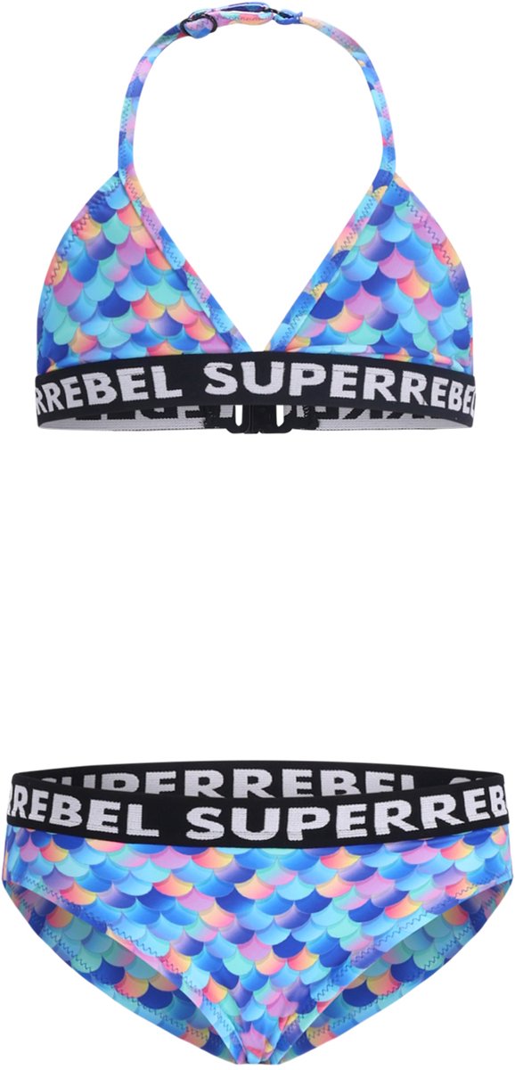 SuperRebel R601-5002 Meisjes Bikini Mermaid Print Maat 14-164