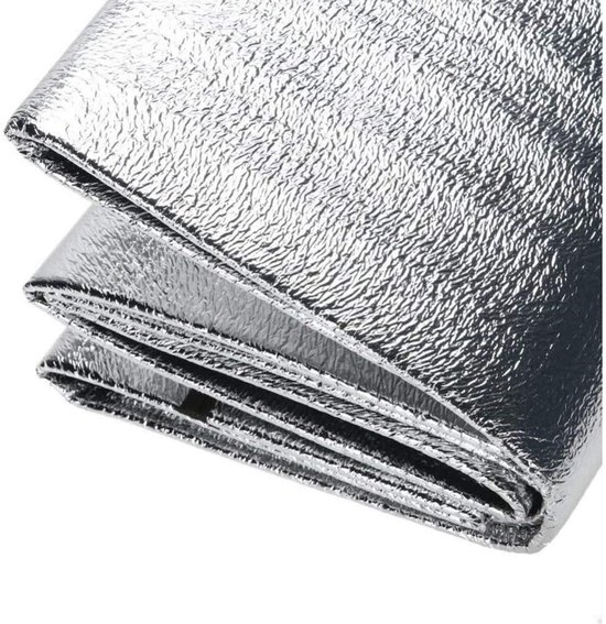 Camping slaapmat - aluminiumfolie - schuimmat - opvouwbare tentmat - geschikt voor picknicks, kamperen en wandelen - 200 x 150 cm van Merkloos — afbeelding 3
