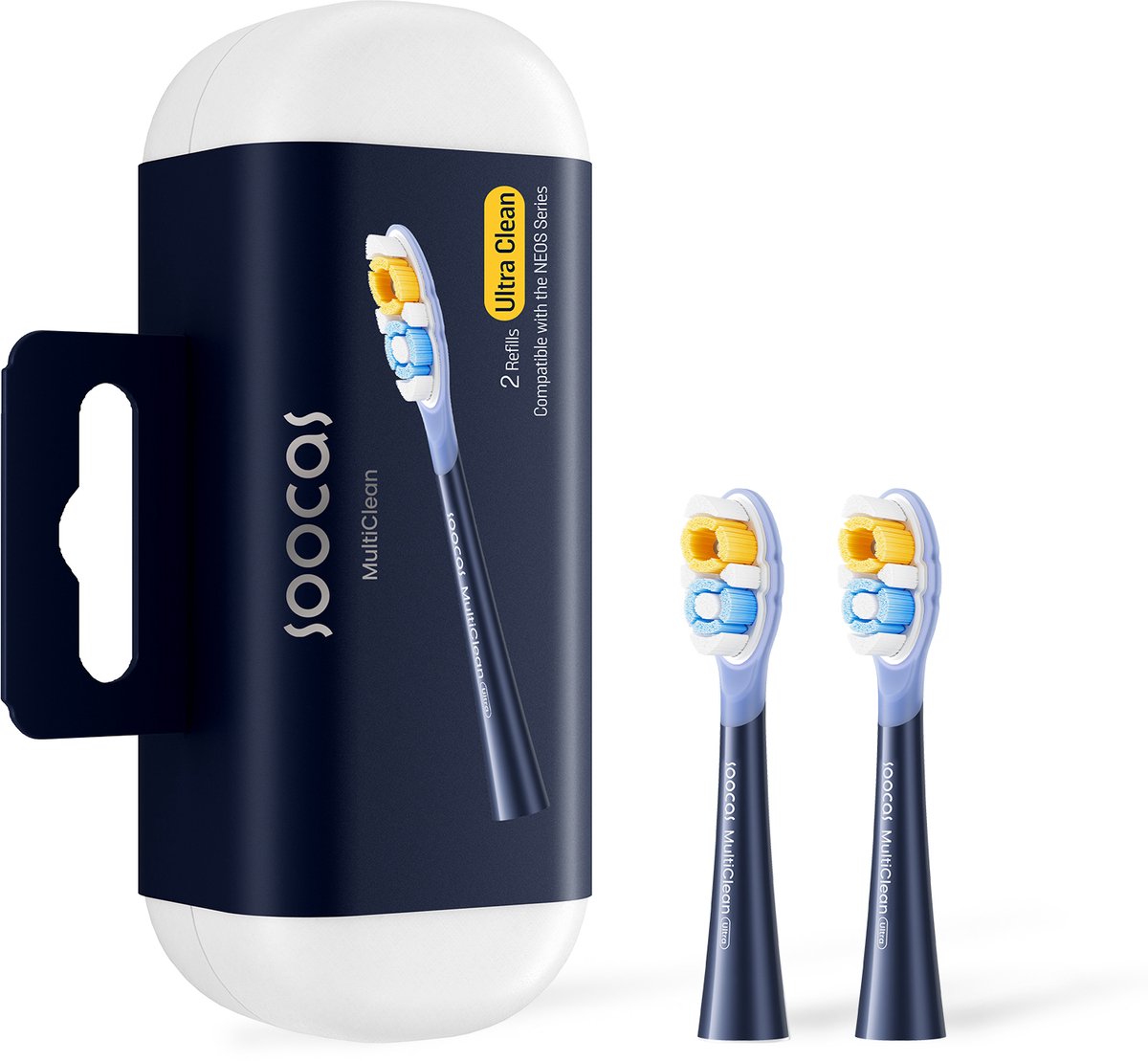 Soocas NEOS II (Ultra) MultiClean Ultra Clean opzetborstel - Donker Violet