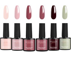 Moods Gellac 6-delige Set - Gellak Starterspakket - Gel Nagellak - 8ML - Natural Harmony - Gellac - Nagels - Chique Kleuren - HEMA- & TPO-vrij