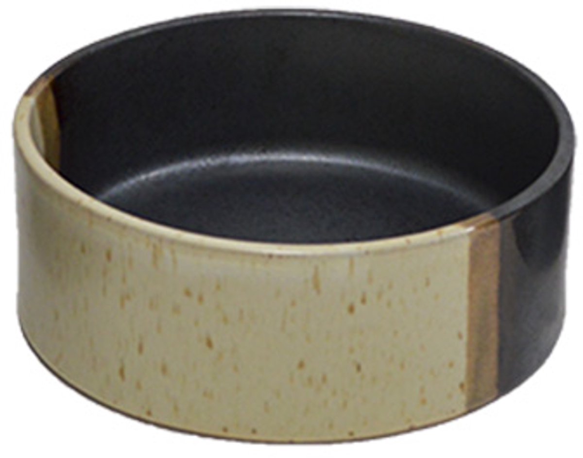 Animal Boulevard Design Ceramix Keramische Voerbak - Drinkbak - Kleur: Zwart - Ø14 cm - 350 ml