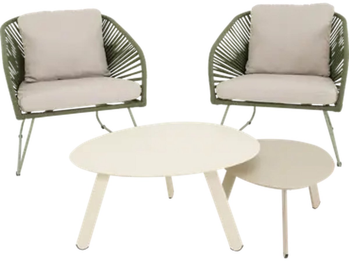 Lesli Living Bistrostoel Izumi - Groen - 71x79x73cm