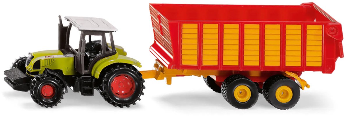 SIKU 1650, Claas Tractor Silagewagen, metaal/kunststof
