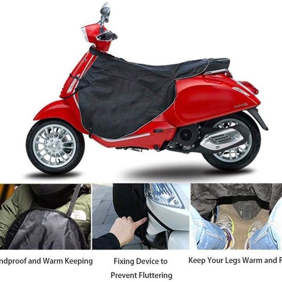 Beenkleed Universeel - Scooter Beenwarmer - Beenwarmer - Oxford-stof - Scooter deken - Waterdicht - Scooter Beenkleed - Been- en Regenbescherming Universeel voor Scooters - One size - Zwart