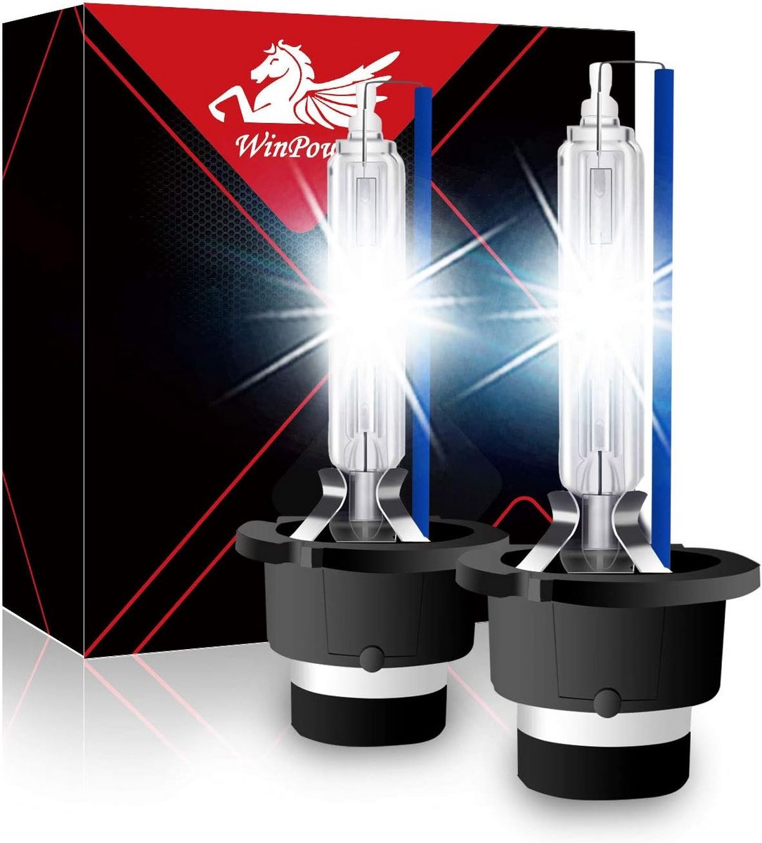 Set van 2 Xenon Koplampbussen D2S 35W HID Vervanging 8000K Blauw Licht