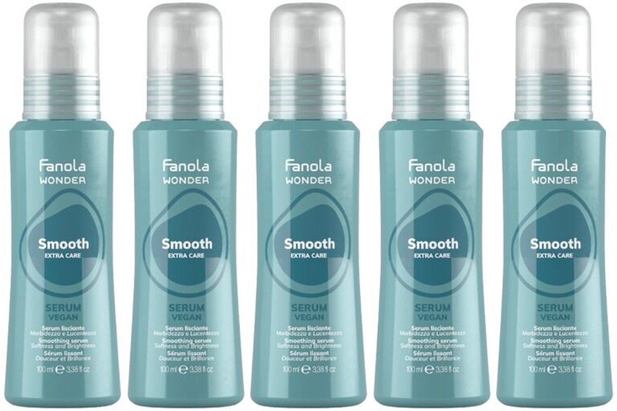 5x Fanola Wonder Smooth Serum 100ml