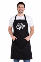Tablier de Chef - Bleu Marine - 60 x 80 cm - Tablier de Cuisine BBQ Tablier - Qualité Horeca - Tablier de Cuisine Hommes