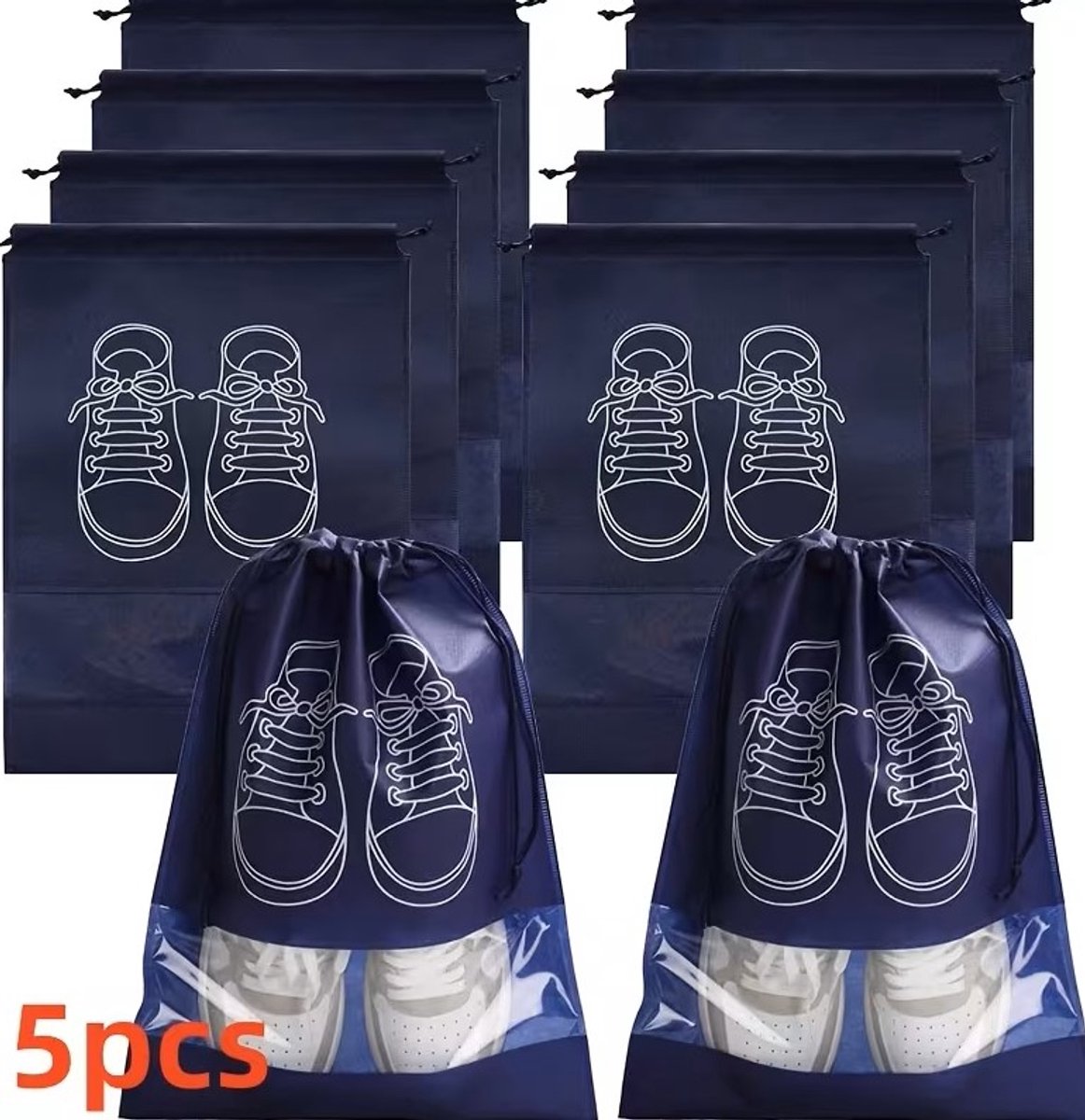 Schoen en Kleding opbergzakken set van 5 stuks