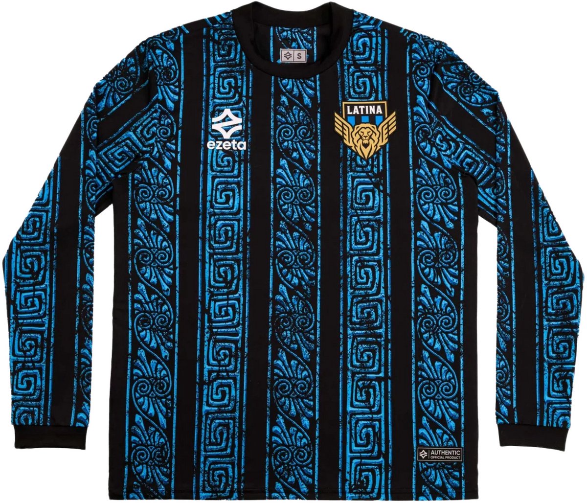 Latina Calcio Thuisshirt 2025 - Longsleeve - Italië Voetbalshirt - Latina Calcio - Maat L - Ezeta - Globalsoccershop