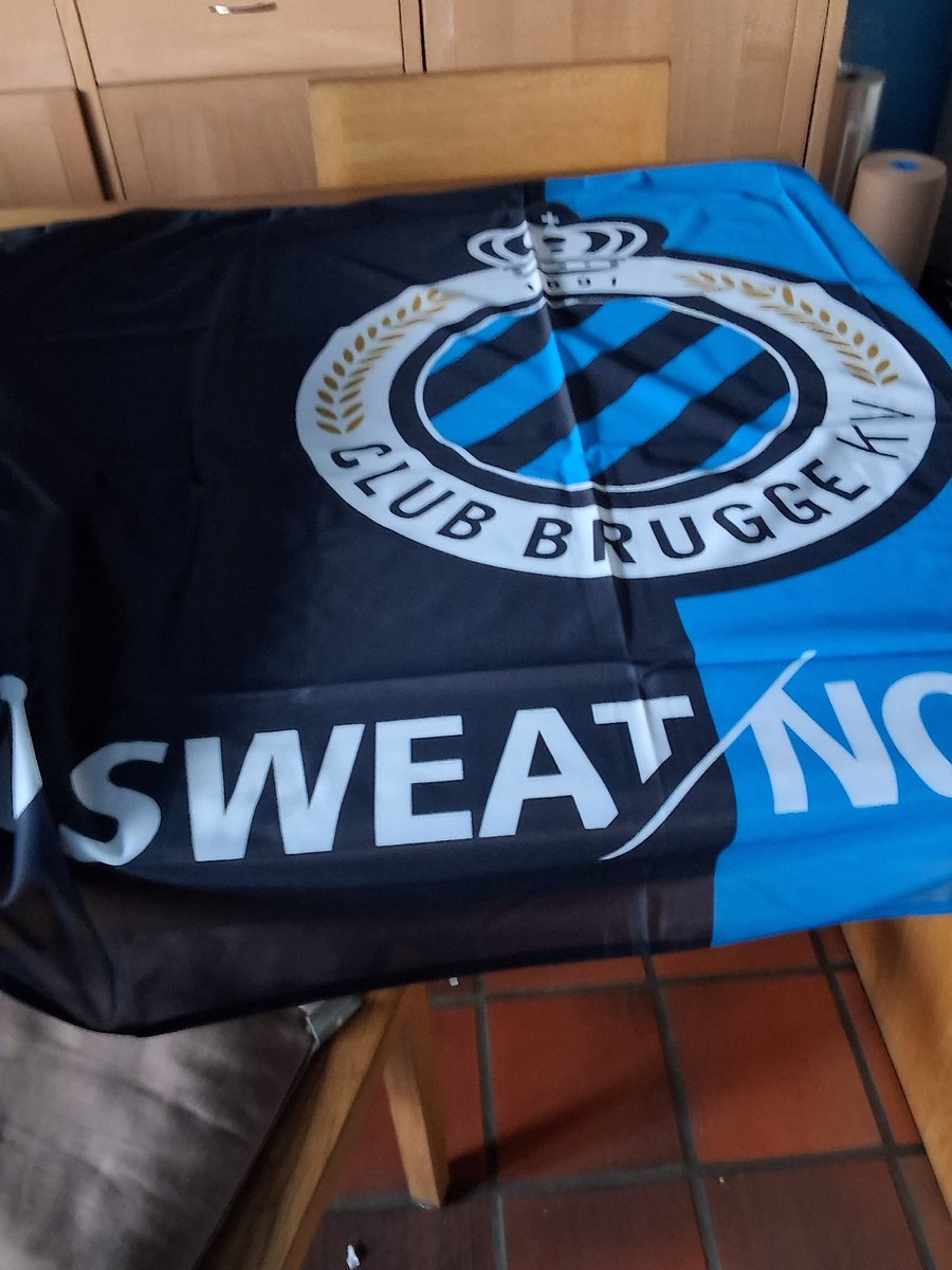 Club Brugge sterke vlag voor buiten te hangen 100x150cm no sweet no glory
