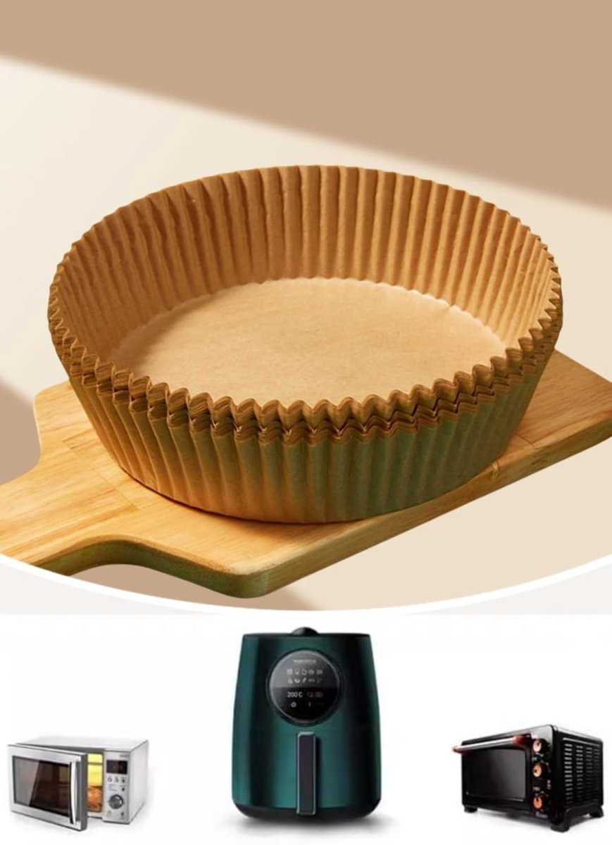 Imperatoris - bakpapier airfryer - 100 stuks - bakpapier - Airfryer Accesoires - bakpapier rond - 16 x 16 cm - 3 L tot 6 L - Bakpapiervellen - airfryer wegwerpbakjes - Hittebestendig en Vetvrij Airfryer Bakpapier