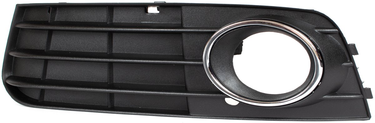 Modecar Audi A4 B8 - Voorbumper Atrap - Links - Zwart met Chromen Rand