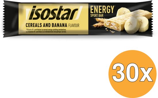 Isostar Sportrepen - Energiereep voor duursport - Ontbijtgranen & Banaan - 30 x 40 gr van Merkloos — afbeelding 3