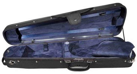 Leonardo VC-1444-BU vioolkoffer 4/4 – blauw suede