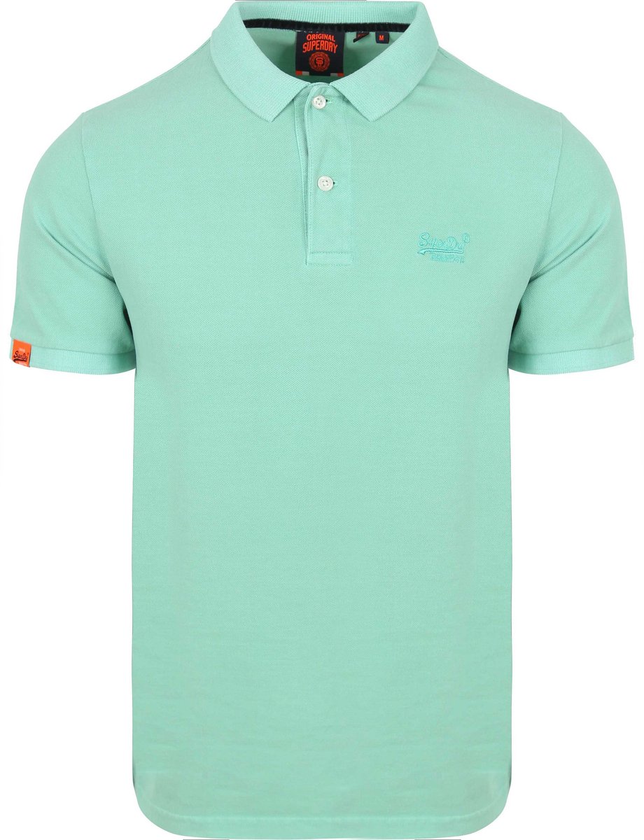 Superdry VINT DESTROY POLO Heren Poloshirt Groen