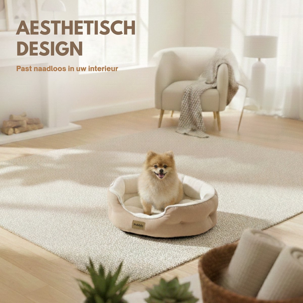 Pebble Kattenmand & Hondenmand 64x53 cm - Wasbaar thumbnail 6