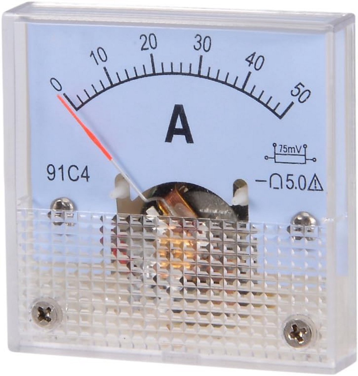 Analoge DC Ampèremeter - Stroommeter 50A Meetbereik