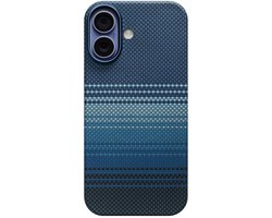 Pitaka Ultra Slim Hoesje iPhone 17 – Compatibel met MagSafe – Krasbestendige Camera Bedieningsknop – Vervaardigd uit Luchtvaartwaardige Aramidevezel - Blauw
