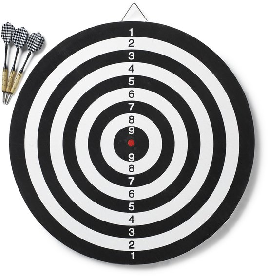 Bex Gamesson Family Dart Game - Dubbelzijdig Dartbord 45,7 cm - Inclusief Messing Dartpijlen - Klassiek Dartspel En Targetspel - Vanaf 8 Jaar van Merkloos — afbeelding 2