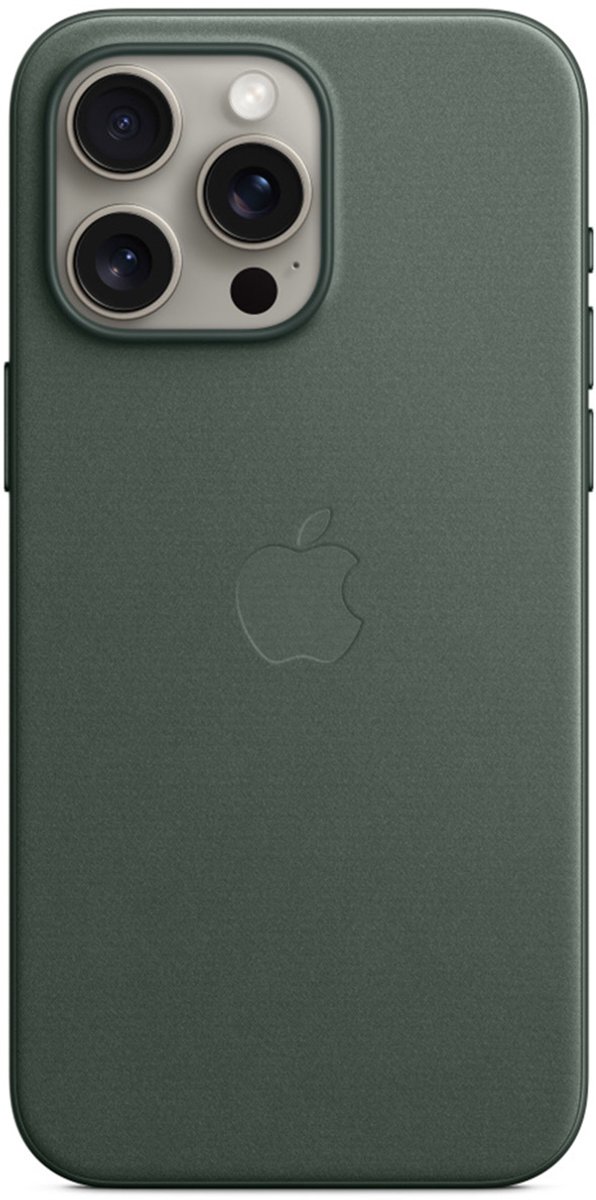 Apple FineWoven Case with MagSafe voor iPhone 15 Pro Max - Evergreen