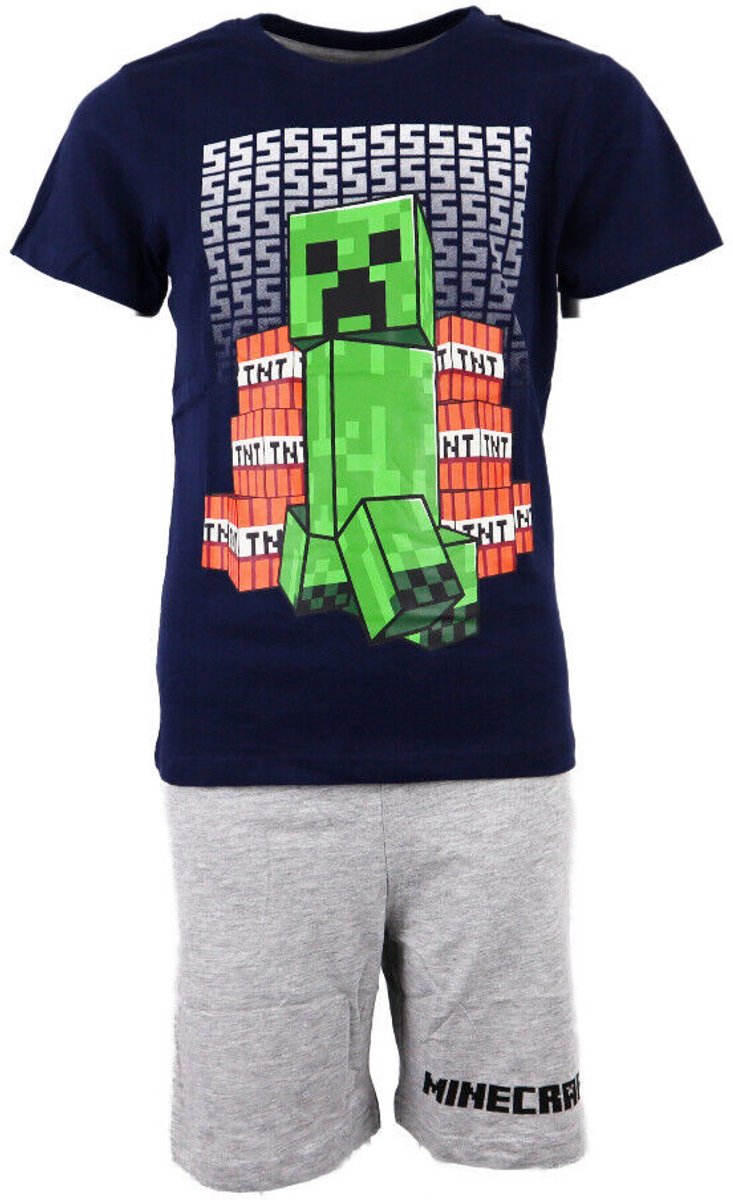 Minecraft - shortama Minecraft - jongens- maat 140