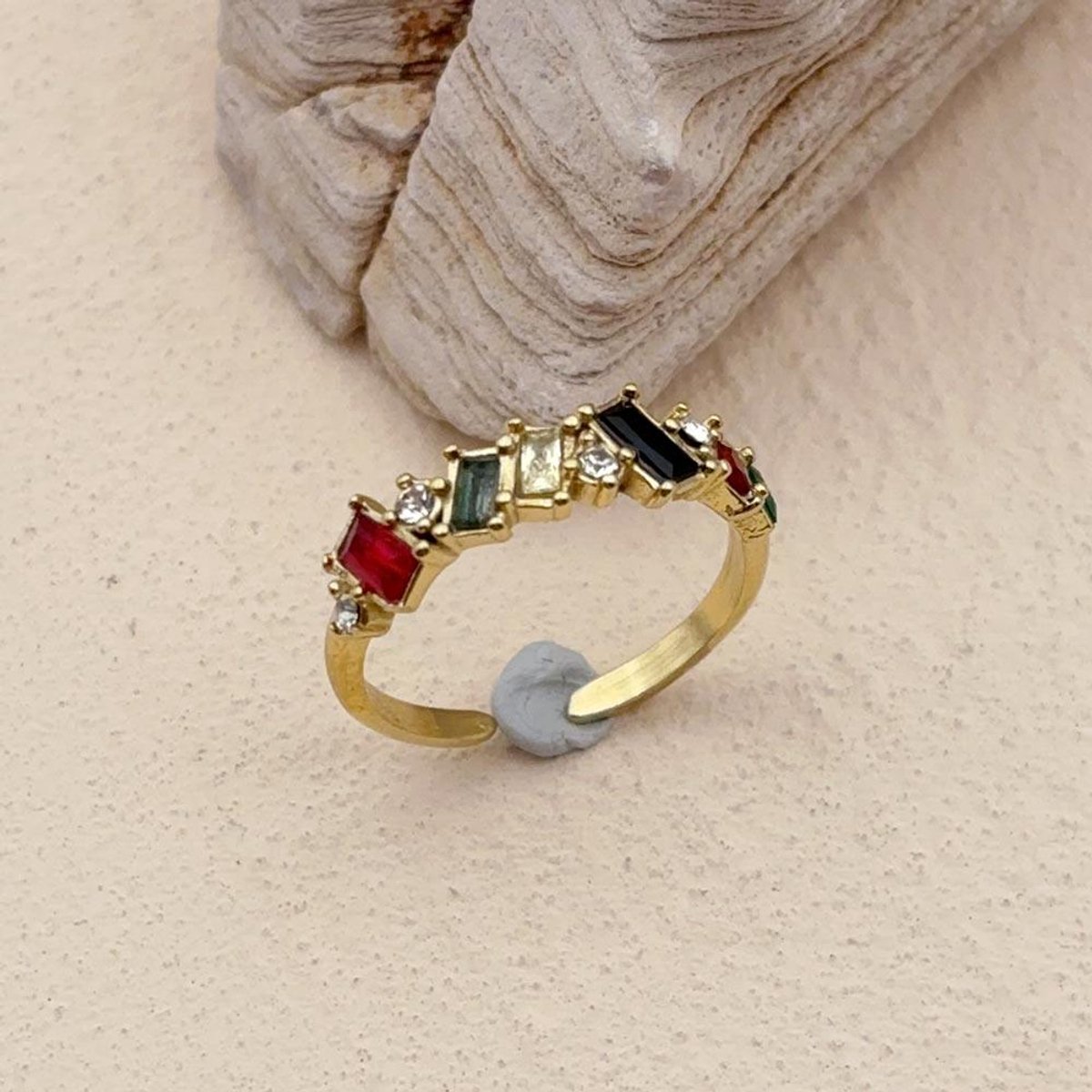 Ring Si Amor Sieraden EW1102-G-D Roestvrij Staal Kleur Goud