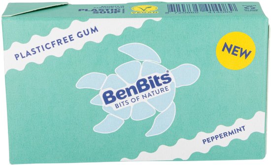 BenBits - Peppermint singles - kauwgom - Suiker en Plastic vrij