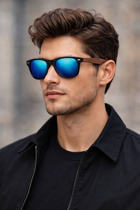 KingSeven - Sky Blue Wayfayer Bamboo UV400 en Polarisatie filter van Kingseven — afbeelding 5