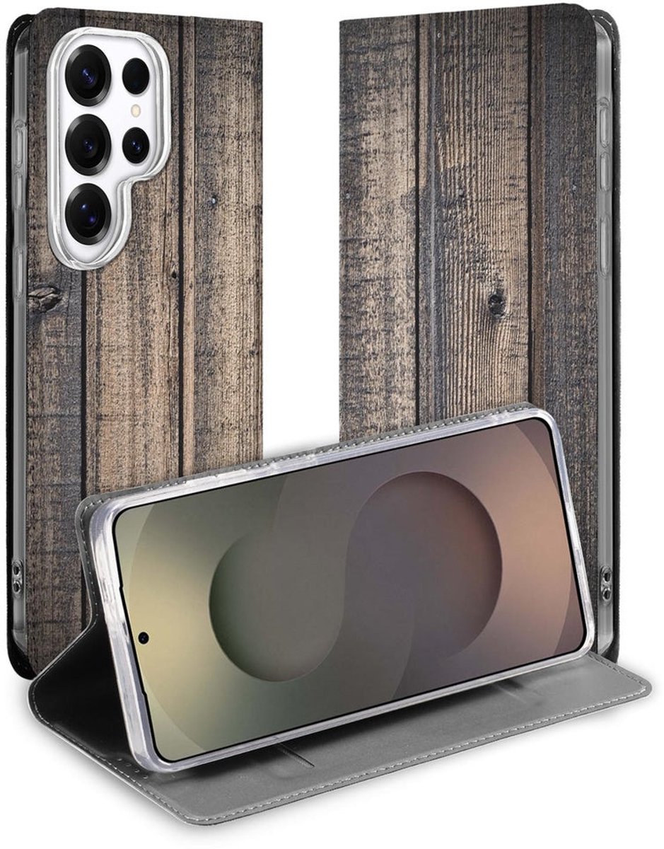Bookcase Samsung Galaxy S26 Ultra Steigerhout