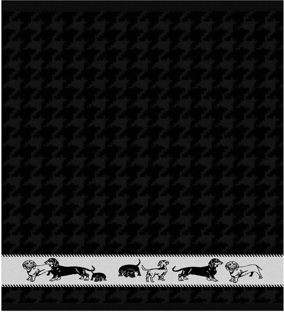 DDDDD Saar - Keukendoek - 50x55 cm - Set van 6 - Black