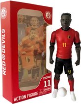 Megableu - Rode Duivels - Actiefiguur 20 cm - Jeremy Doku - Voetbal Speelfiguur met Bewegende Ledematen