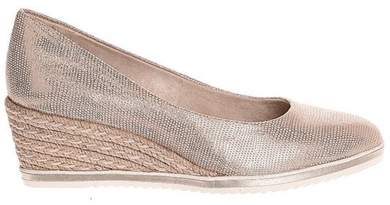 Tamaris Dames Pump Gold Structure | Or | Taille: 37