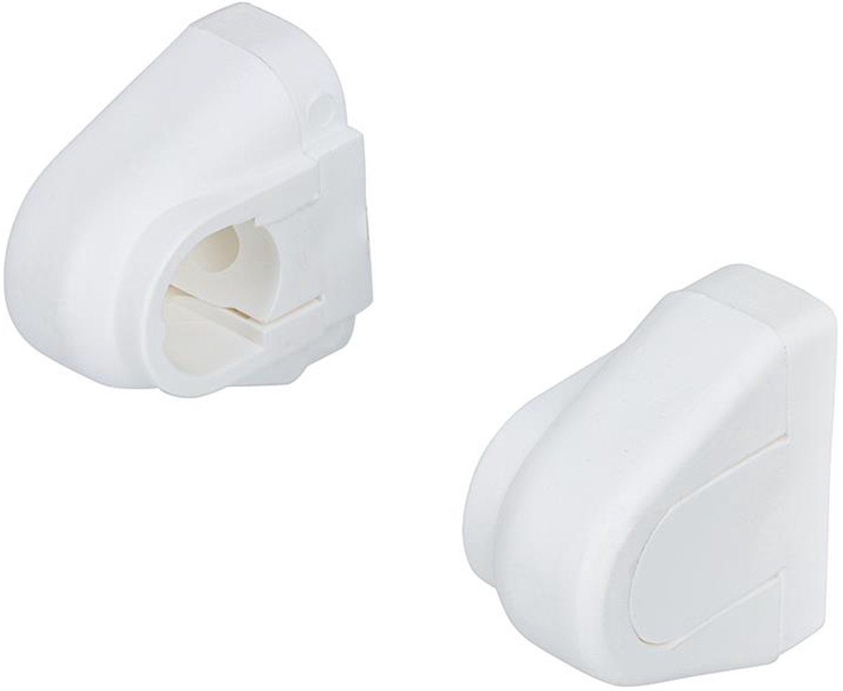 Intensions steunen schuif - ø 13 mm - wit - 2 stuks