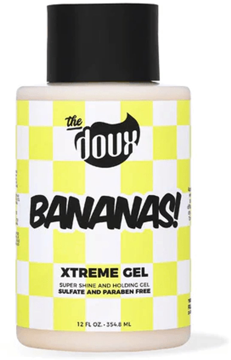 The Doux Bananas! Xtreme Hold Hair Gel – Extra Strong Gel voor Krullen & Edges – 354ml