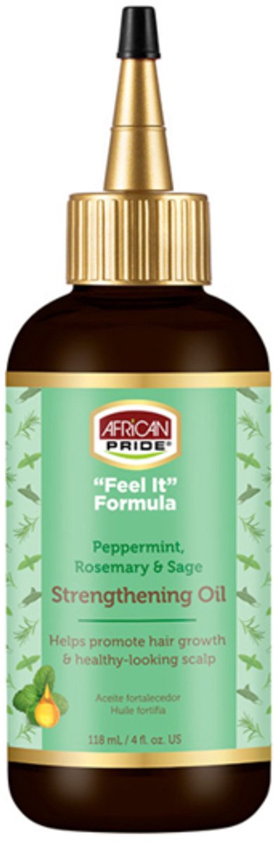 African Pride Pepperment & Rosemary Strengthening Oil 118ml