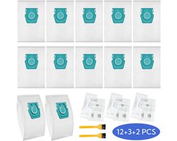 12 Stofzuiger Stofzakken Vervanging voor Miele TU Guard L1/Guard S1/CO Guard M1 Stofzuiger Accessoire Stofzak - 3 sets Filter Katoen Kleine borstel