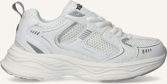 Ton & Ton Garçons Sneakers Bas Semelle Chunky Eisa - Wit - Leatherlook - Taille 36