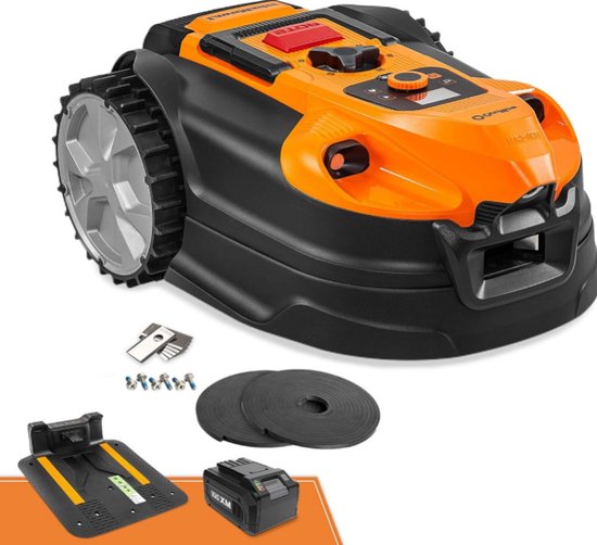Robotmaaier zonder begrenzingskabel tot 800 m² – automatische grasmaaier met GPS, instelbare maaihoogte, veilig en stil