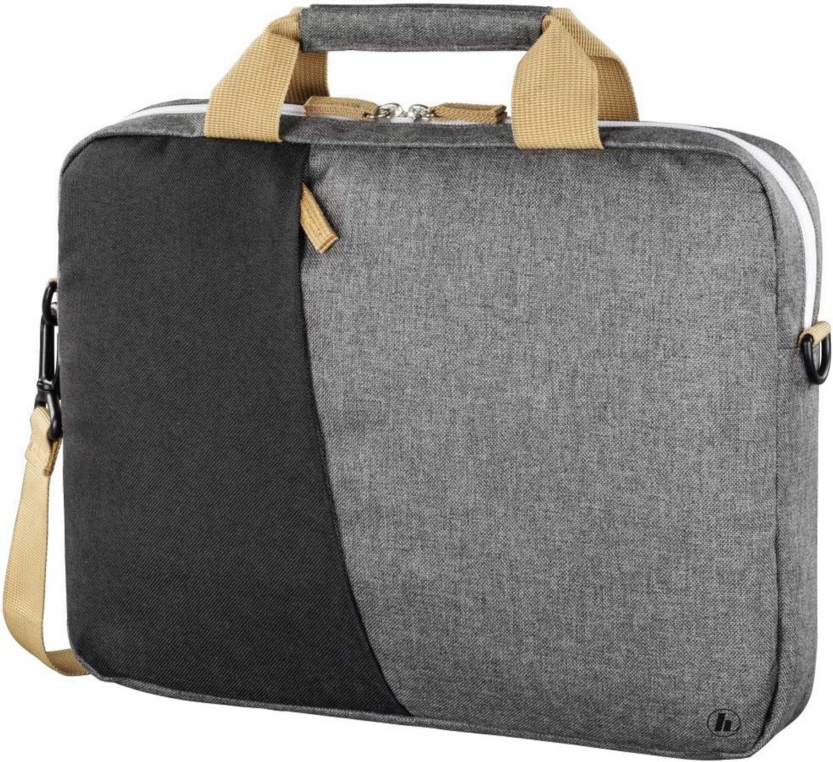 Stijlvolle Laptoptas 13,3 inch (tot 34 cm) - Zwart/Grijs - Beschermhoes
