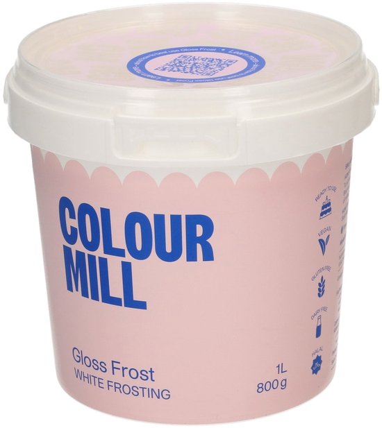 Color Mill Witte Buttercream Gloss Frost - 1L - Crème au beurre façon meringue suisse