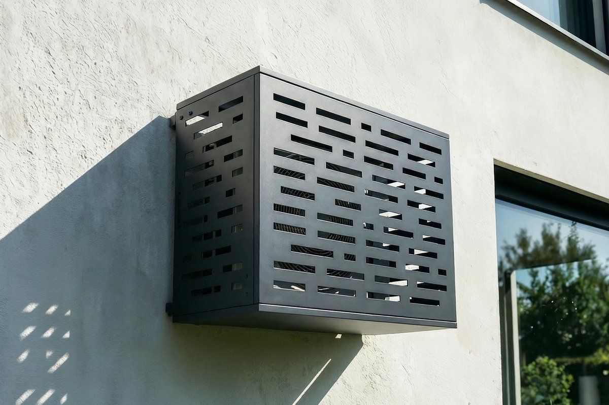 Casanoov Aneto Arlberg Grijze Aluminium Afdekking Voor Airconditioner En Warmtepomp - Maat S