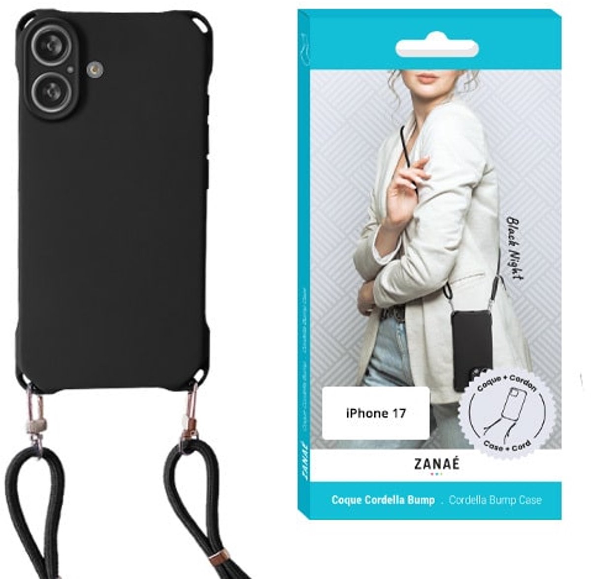Zanaé - Backcover Coque Cordella Bump Hoesje – iPhone 17