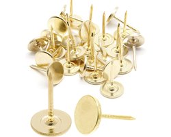 Punaises - Punaise - punaises voor prikbord - 150 stuks - punaises goudkleurig - pushpins - push pins - pushpin clips - Prikker - Decoratieve pushpins - kleine kop-markeringspinnen - 11mm×17mm