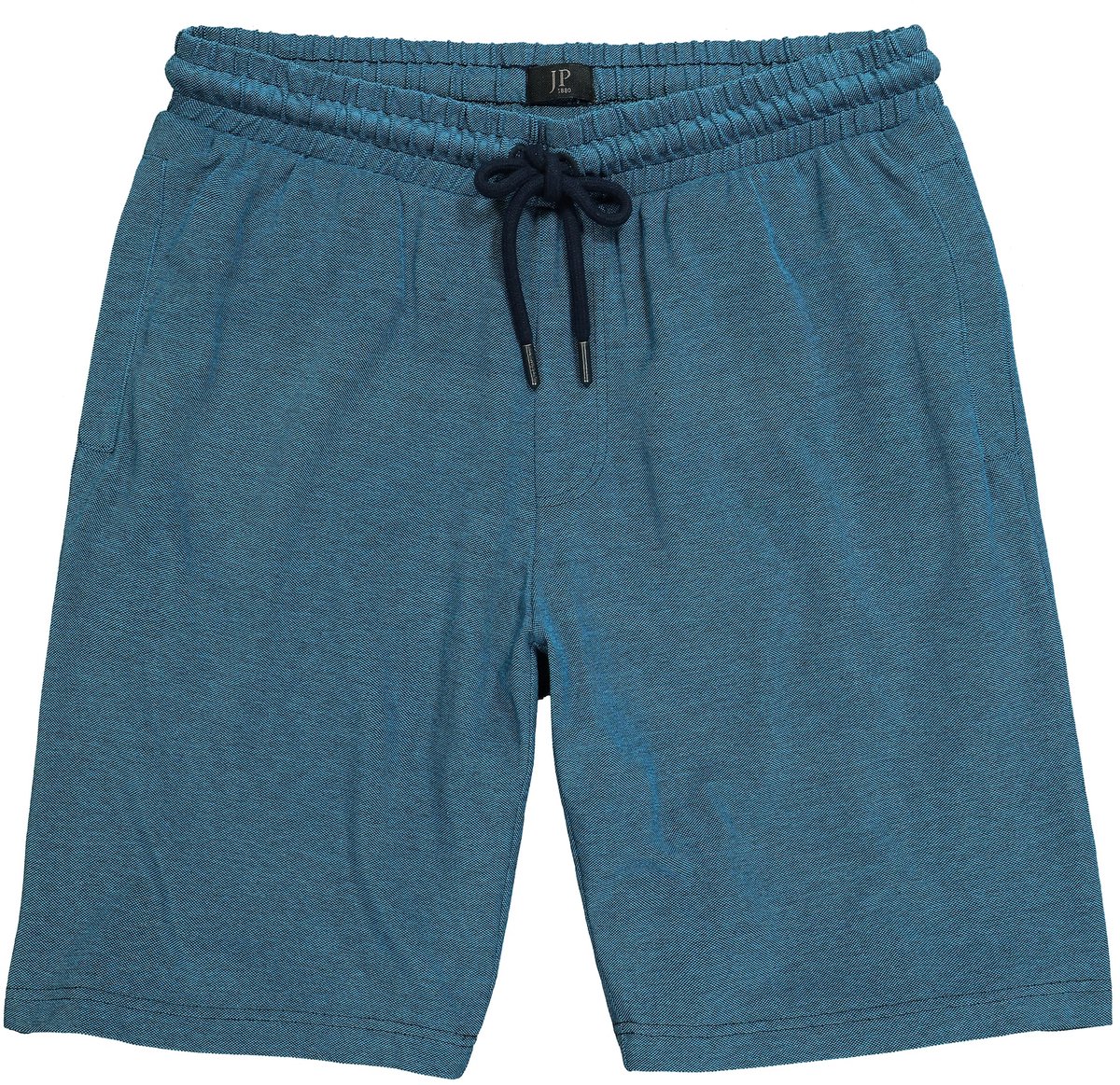JP 1880 - Heren - bermuda TwoTone piqué elastische tailleband Relaxed Fit - Navy blauw - Maat 6XL