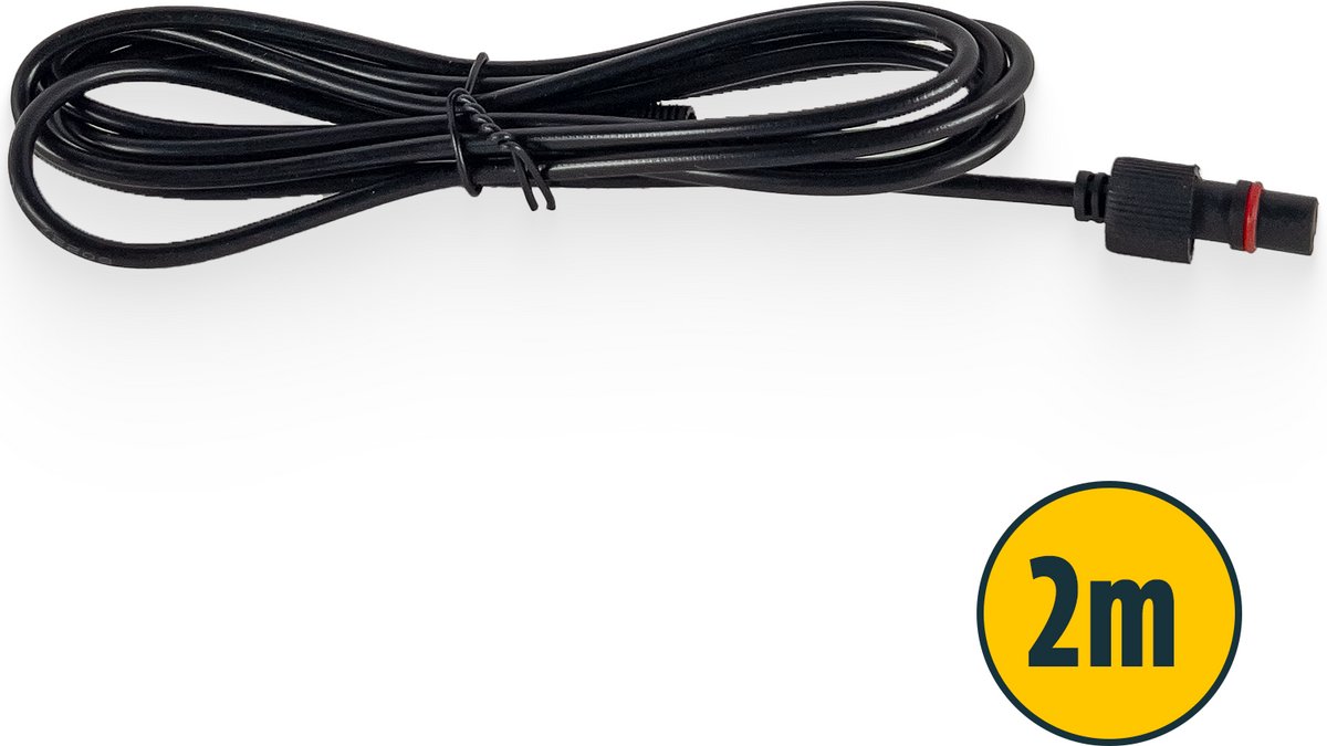 TrueLED Verlengkabel Spots 2 meter - Voor Inbouwspots Overkapping LED 3 Watt - Verlengsnoer Veranda Zwart
