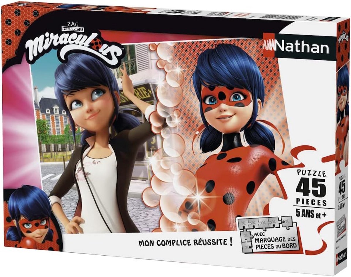Miraculous Ladybug Puzzel 45 Stukjes - Inclusief Grote Poster