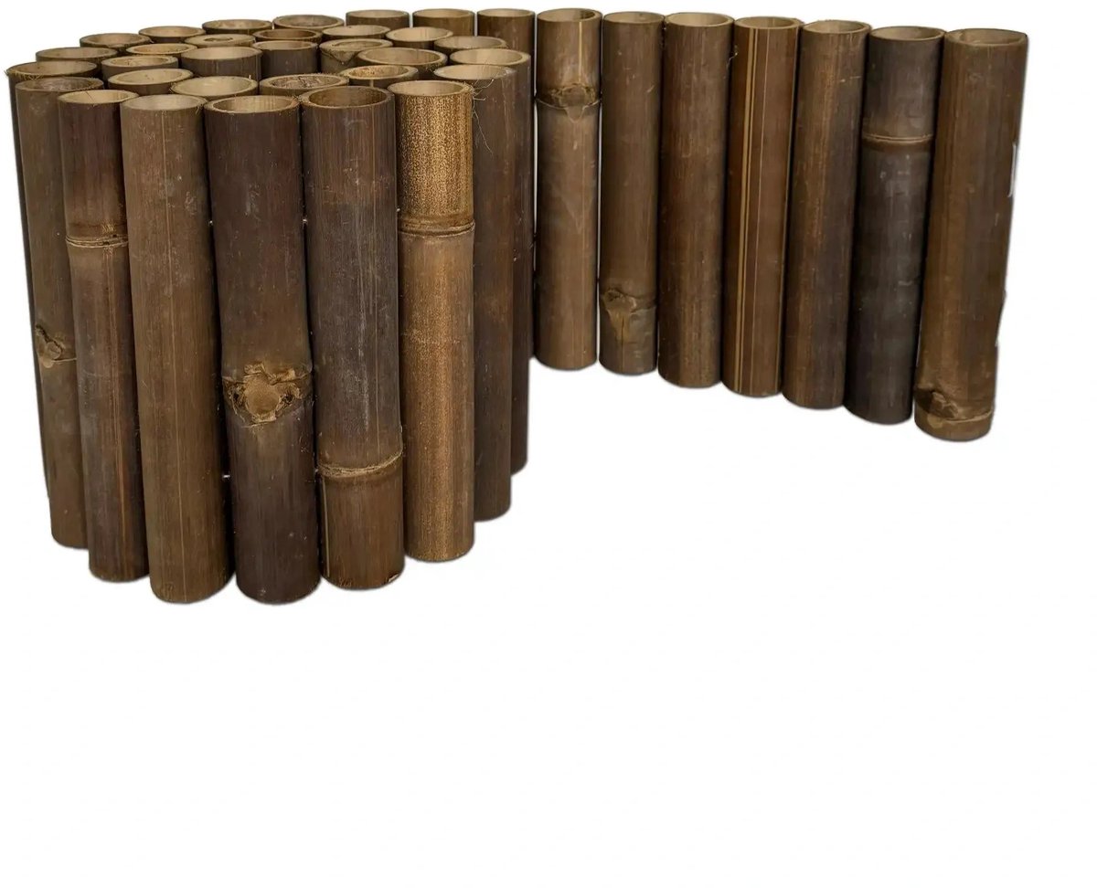 Masters of Bamboo® Bamboe Borderrand Zwart Java - 200 x 30 cm - Flexibele Borderrol / Tuinrand