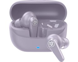 JLab Go Pods ANC Draadloze Oordopjes Met Noise Cancelling - Oortjes Draadloos Bluetooth - 26 uur Batterijduur - Hybrid ANC - Equalizer EQ4 App - Multipoint - Fast Charging Case - Lila Roze