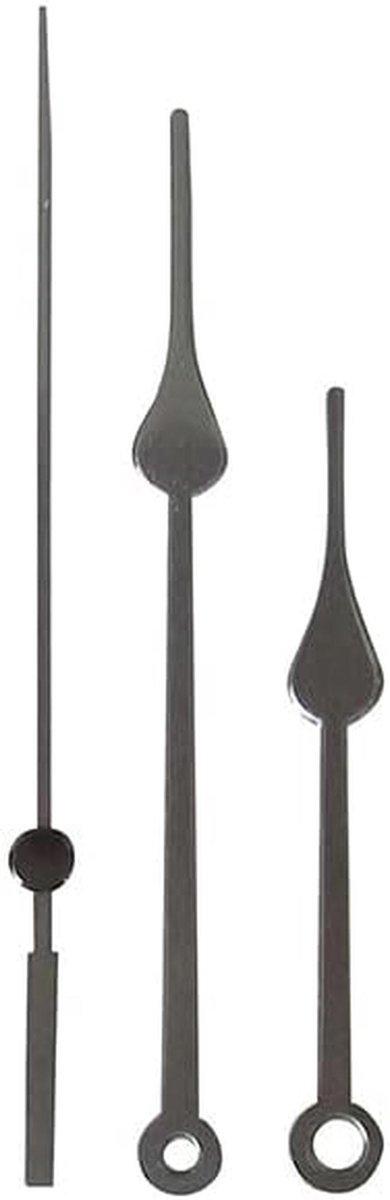 Klok Wijzers - Uurwerk Onderdelen - Klok Reparatie - Metaal Kwaliteit - 110mm Lengte - Zilver