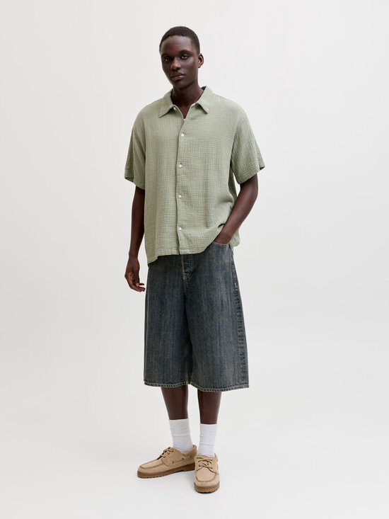 JACK&JONES ORIGINALS - JORNANTUCKET DOUBL CLOTH SHIRT SS 2PK MP Heren Overhemd